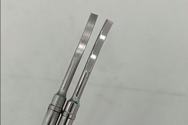 斯曼克鏡面噴砂機(jī)用于超聲刀刀頭拋光、去紋路！