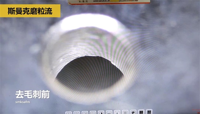 鋁合金<a href='http://m.yyjdwx.com' target='_blank'><u>交叉孔去毛刺</u></a>，<a href='http://m.yyjdwx.com' target='_blank'><u>流體拋光機</u></a>約20秒一個